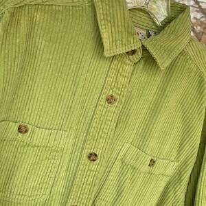 Lime green chartreuse avacado county seat wide wale corduroy